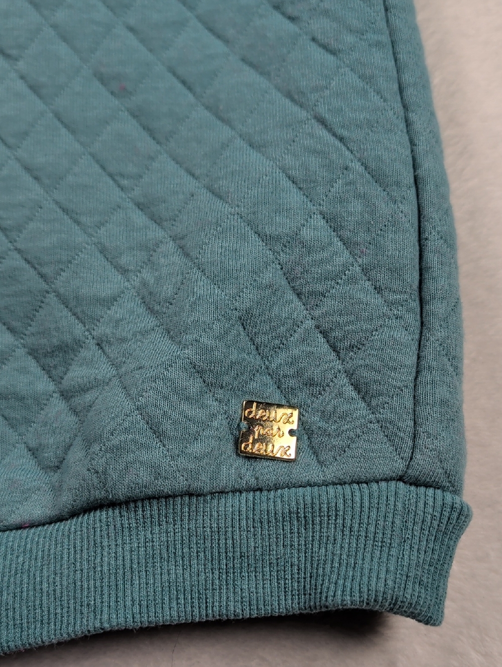 Deux Par Deux Girls Quilted Tunic Dress Turquoise Blue Size 6 - Picture 7 of 11